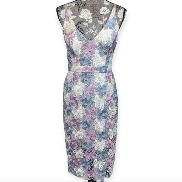 Xscape Lace Mini Dress - Picture 1 of 4